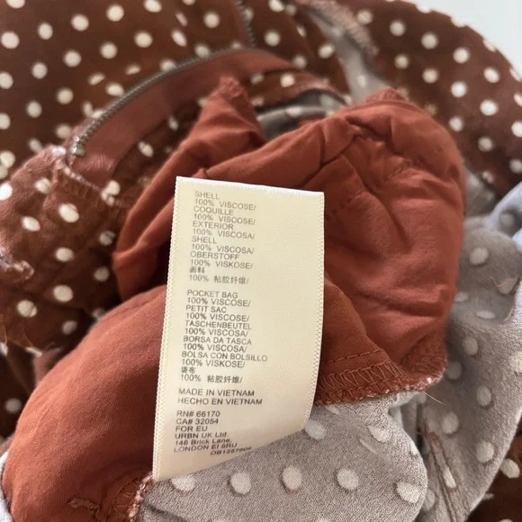 Free People Can’t Take My Eyes Off You Flare High Rise Polka Dots Women’s Large - Picture 12 of 15